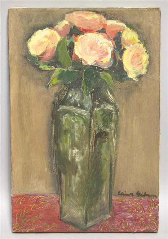 Appraisal: ELEANORA SEMMES GIBSON BRITISH TH CENTURY STILL LIFE OF ROSES