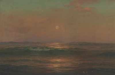 Appraisal: Warren W Sheppard American - The Restless Sea Oil on