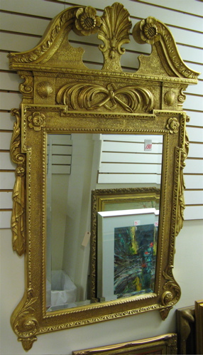 Appraisal: A VICTORIAN STYLE WALL MIRROR having a in wide double