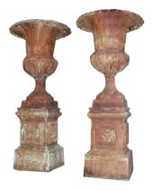 Appraisal: Another Set Of Large Garden Urns C Late th Early