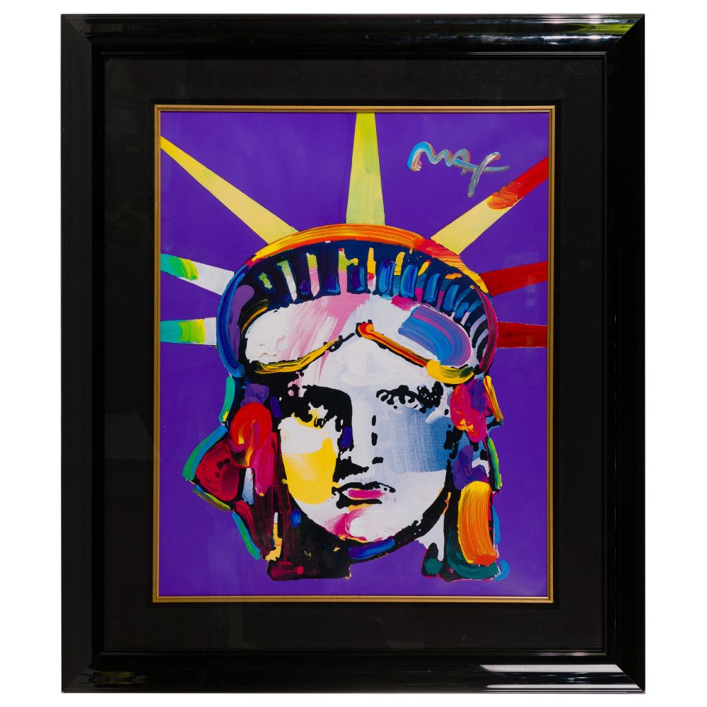 Appraisal: PETER MAX GERMAN AMERICAN B DELTA MIXED MEDIAUndated signed upper