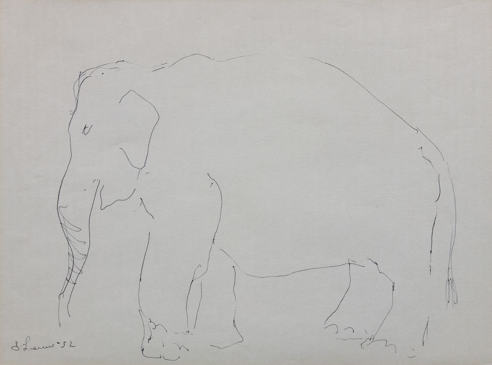 Appraisal: Stanley Lewis Canadian - Elephant Stanley Lewis Canadian - Elephant