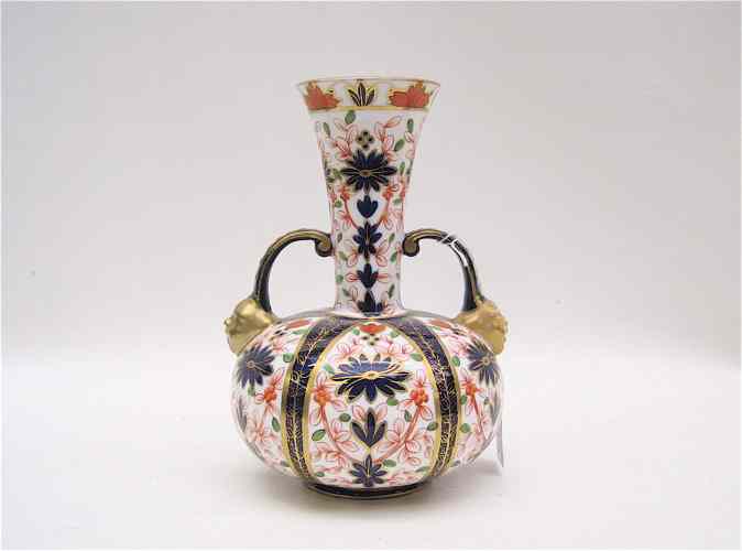 Appraisal: ENGLISH ROYAL CROWN DERBY VASE c - Imari pattern of