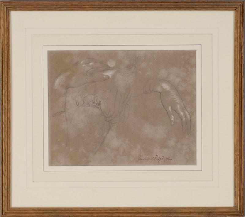 Appraisal: GEORGE HAYTER - STUDY OF THE DUCHESS OF BEDFORD'S HAND