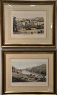 Appraisal: Edward Beyer - two colored lithographs from The Album of