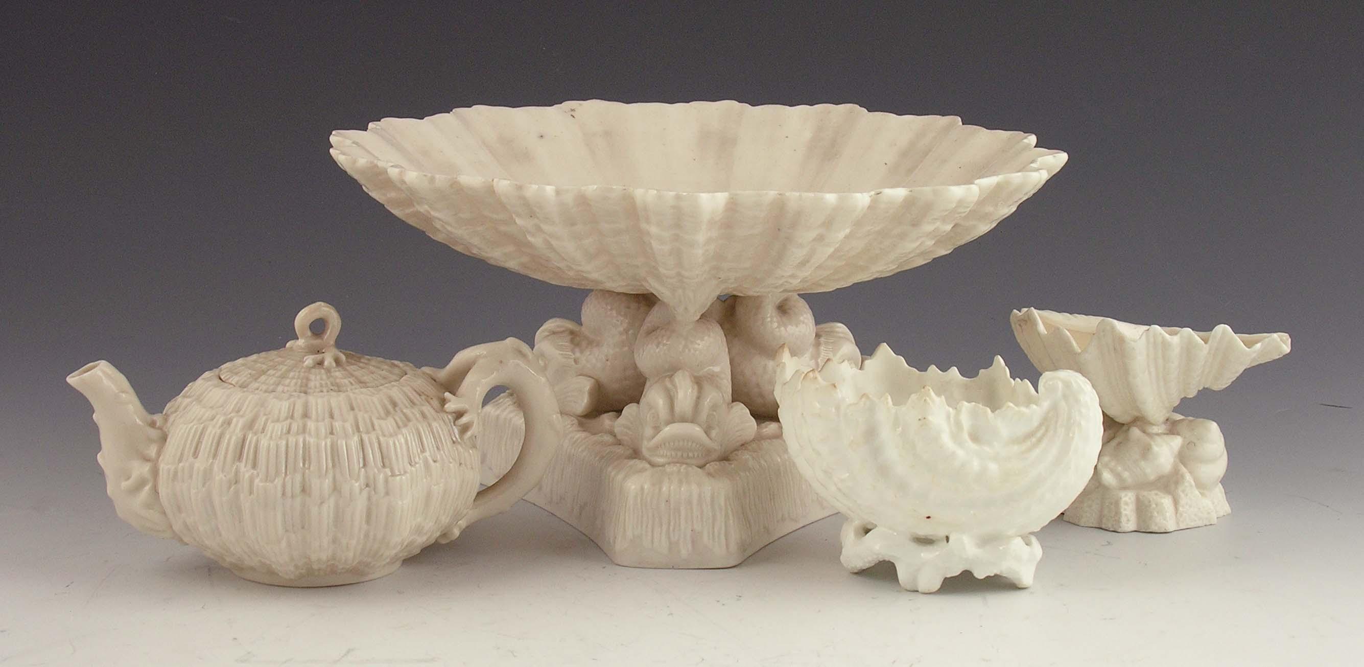 Appraisal: A Belleek porcelain tazza