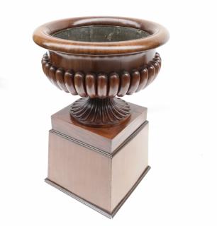 Appraisal: th Century Urn On A Stand th Century English mahogany