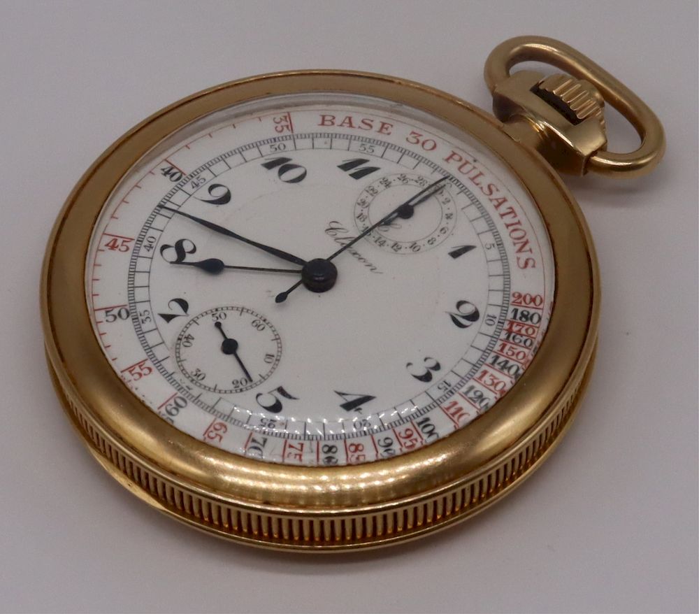 Appraisal: JEWELRY Claxon kt Gold Open-Face Pocket Watch Claxon kt yellow