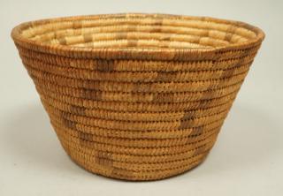 Appraisal: Vintage Woven Rush Basket Bowl tone woven desi Vintage Woven