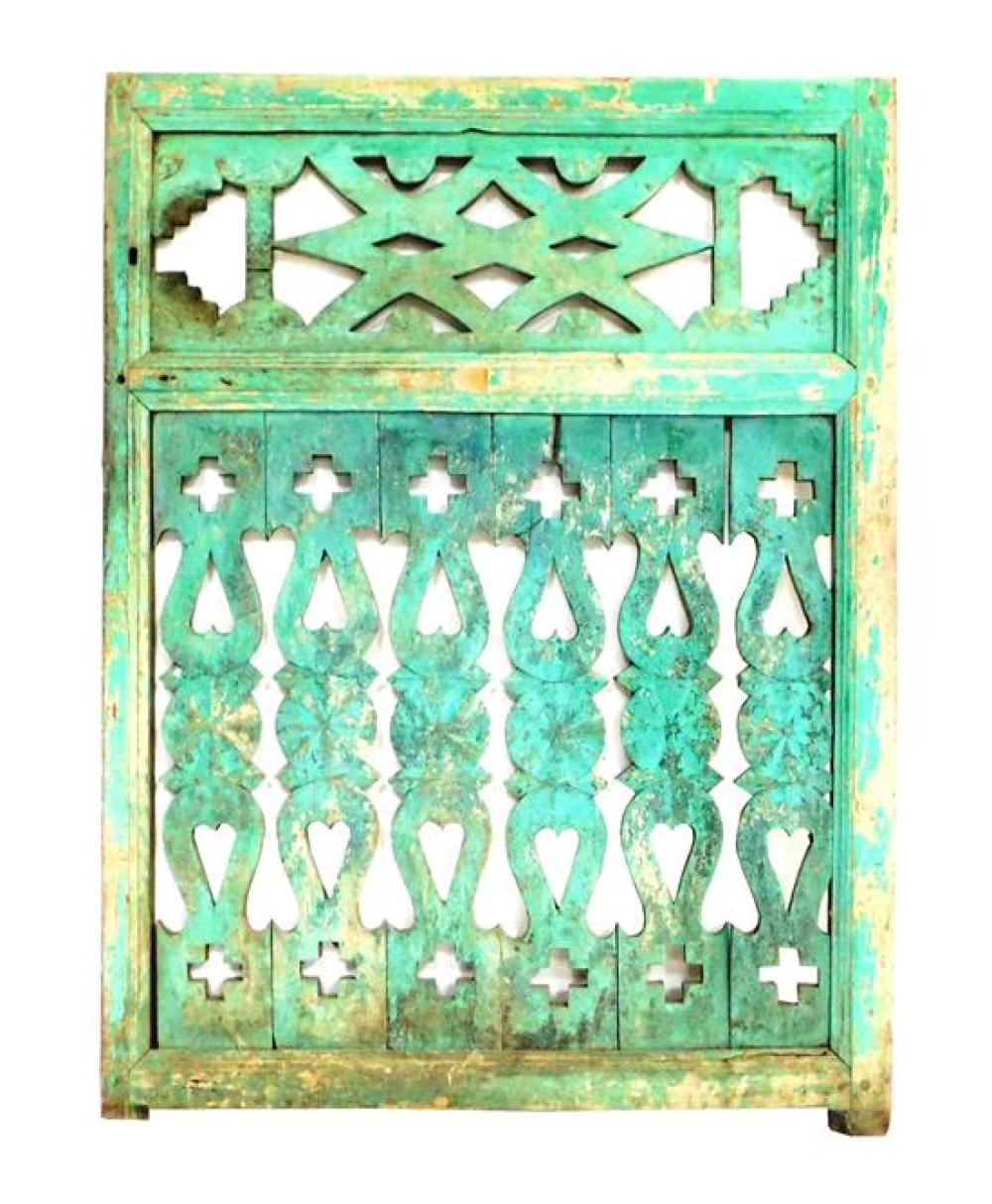 Appraisal: Folk Art fretwork gate Victorian late th early th C