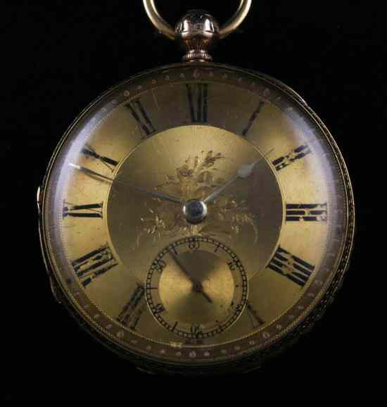 Appraisal: A Victorian ct gold keywind lever pocket watch by Barwise