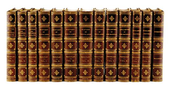 Appraisal: Fine collection of books Macaulay's History of England Macaulay Thomas