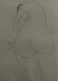 Appraisal: Brett Whiteley - Back View etching signed 'brett whiteley' lower