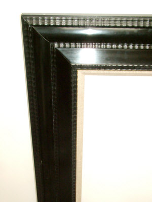 Appraisal: A th Century Dutch Style Ebonised Moulding Frame with plain