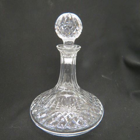 Appraisal: Cut Crystal Decanter ship style possibly Waterford Lismore'