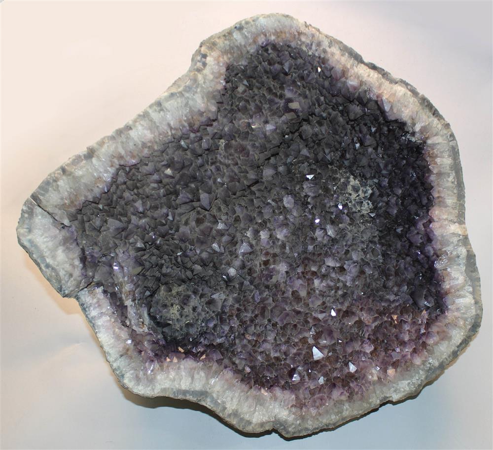 Appraisal: LARGE -INCH QUARTZ VARIETY AMETHYST GEODE FROM MINAS GERAIS BRAZIL