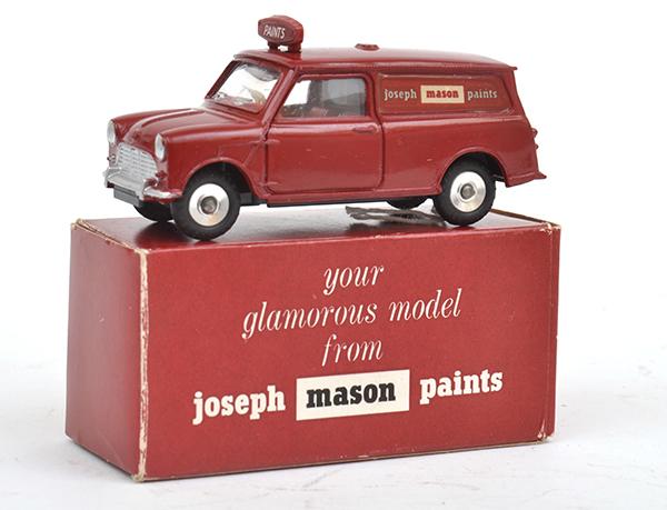 Appraisal: RARE PROMOTIONAL DINKY MINI VAN JOSEPH MASON PAINTS MAROON BODY