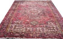 Appraisal: A Large Heriz Carpet Large central medallion carpet with a