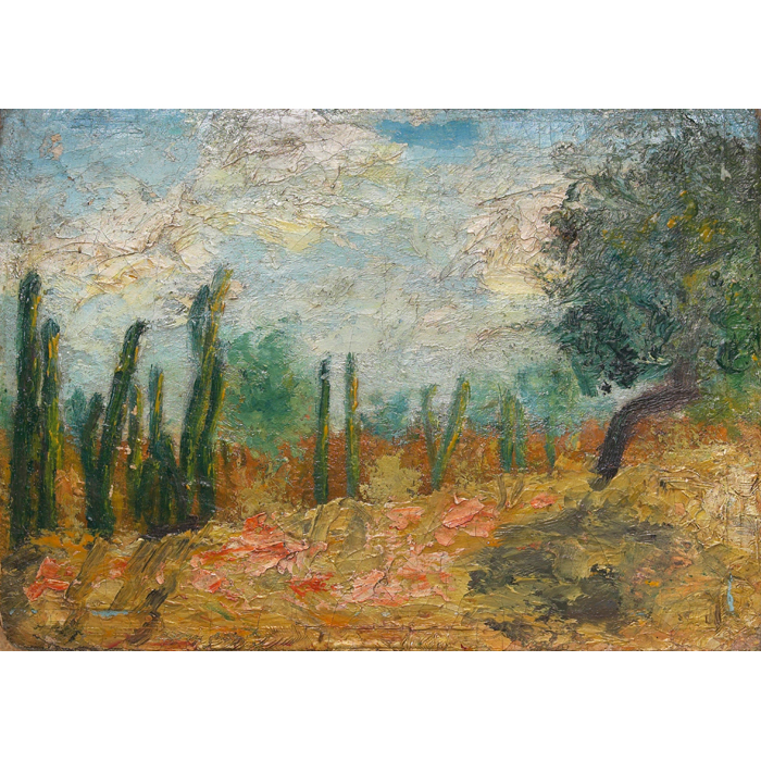 Appraisal: Joaquin Clausell Mexican - Landscape oil on canvas x signed