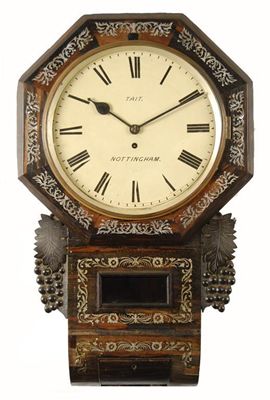 Appraisal: A Victorian coromandal and mother of pearl inlaid drop dial