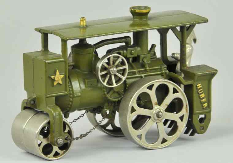 Appraisal: HUBLEY HUBER STEAM ROLLER WITH DRIVER Cast iron painted in