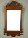 Appraisal: MIRROR - Diminutive mahogany framed Chippendale mirror applied gesso eagle