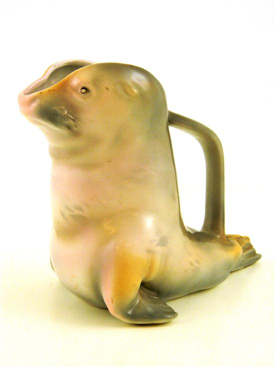 Appraisal: Royal Bayreuth seal form ceramic pitcher marked Royal Bayreuth Bavaria