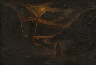 Appraisal: Attributed to Albert Pinkham Ryder N A Figure in a