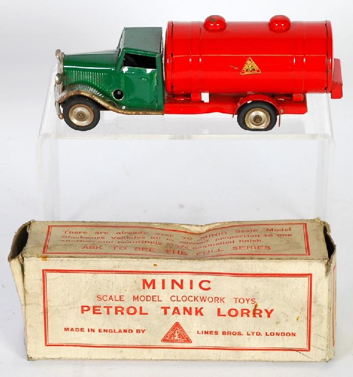 Appraisal: TRIANG MINIC TOYS EARLY POST WAR 'PETROL TANK LORRY' green