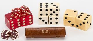 Appraisal: Collection of Del Ray's Dice Del Ray Delbert Raymond Petrosky