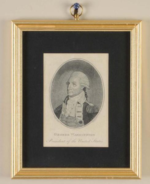 Appraisal: Scarce George Washington Engraving by Rollinson Description Circa After a