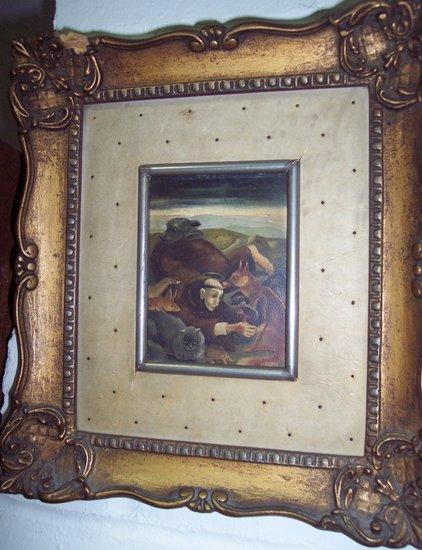 Appraisal: Mariette LydisSt Francois et les Animauxsigned and dated oil on