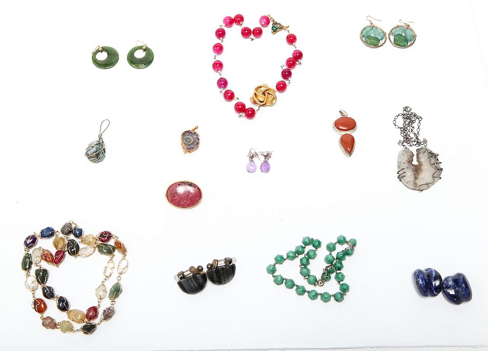 Appraisal: Semiprecious Stone Mineral Woman's Jewelry Pc Semiprecious stone and mineral