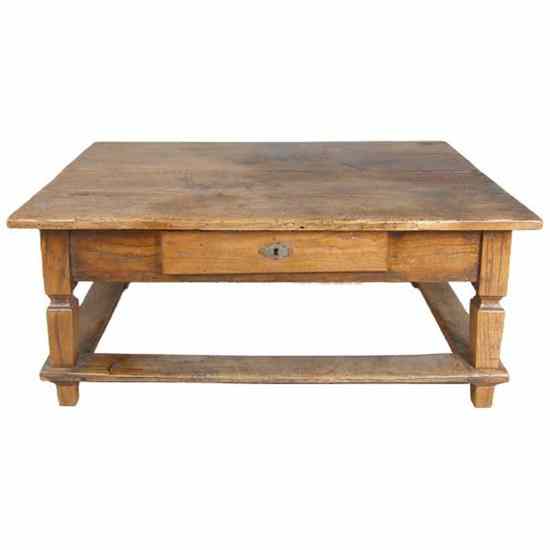 Appraisal: A Czechoslovakian Chestnut Low Coffee Table th century of rectangular