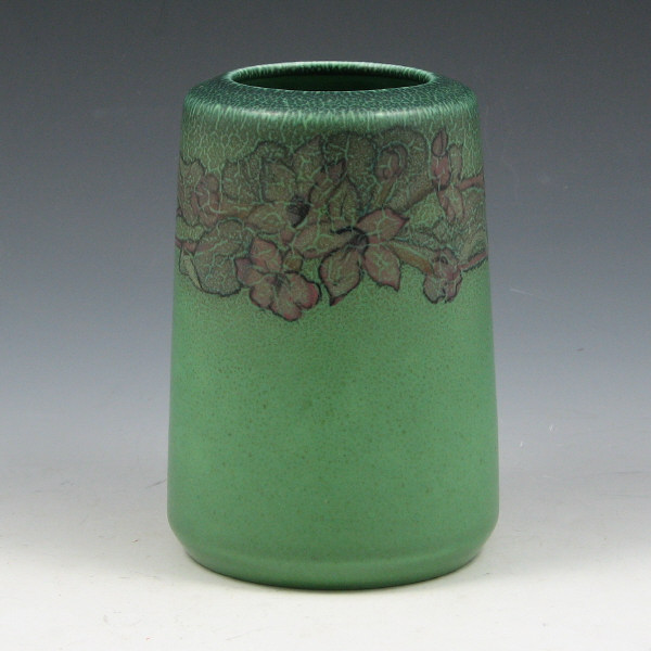 Appraisal: Rookwood floral matte glaze vase by Margaret McDonald Very nice