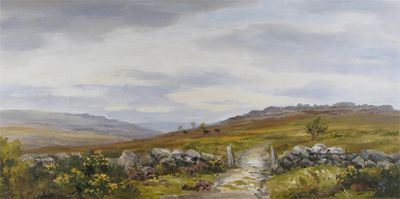 Appraisal: Robert Egginton Irish b Moorland landscape Signed Oil on board