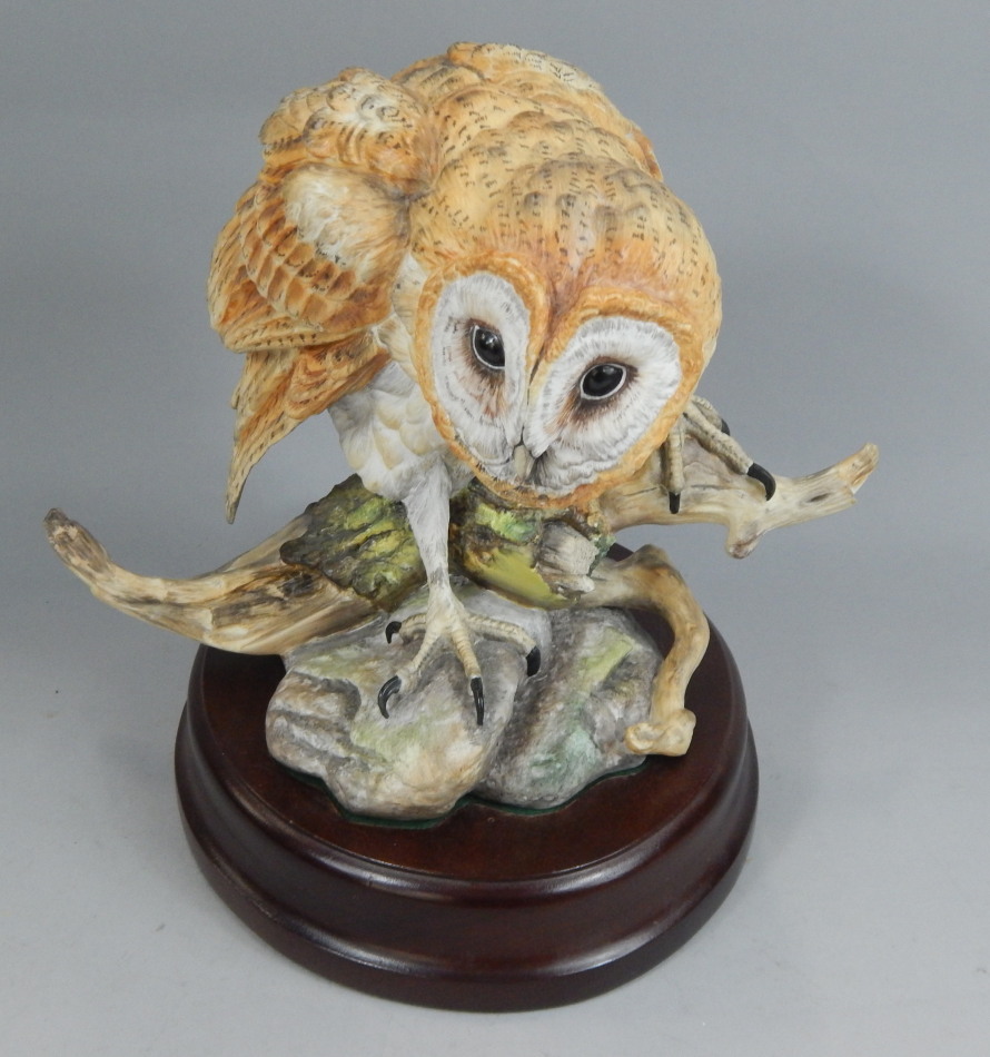 Appraisal: A Coalport limited edition figure of a barn owl from