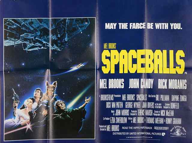 Appraisal: SPACEBALLS MGM comedy starring Mel Brookes British quad x