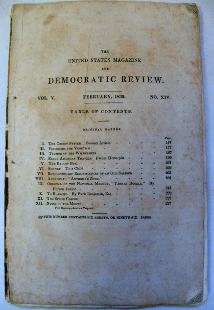 Appraisal: The United States Magazine and Democratic Review vol V Feb