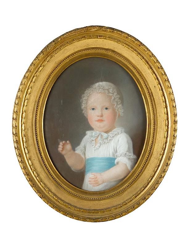 Appraisal: French Artist around French Artist around Portrait of a child