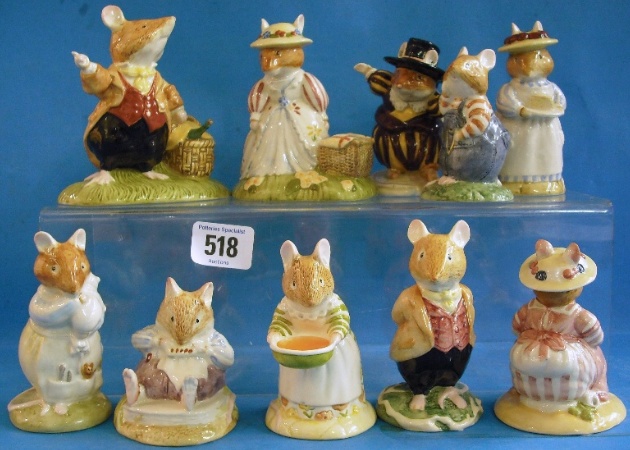 Appraisal: Royal Doulton Brambly Hedge figures Wilfred Toadflax DBH Mrs Saltapple