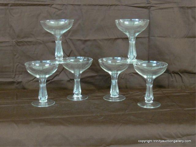 Appraisal: Vintage Margarita - Martini Glass Stemware Set - Includes tall