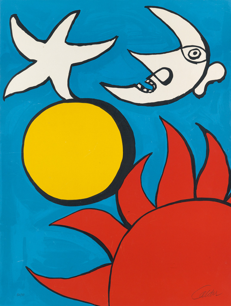 Appraisal: ALEXANDER CALDER Potpourri en Ciel Color lithograph x mm x