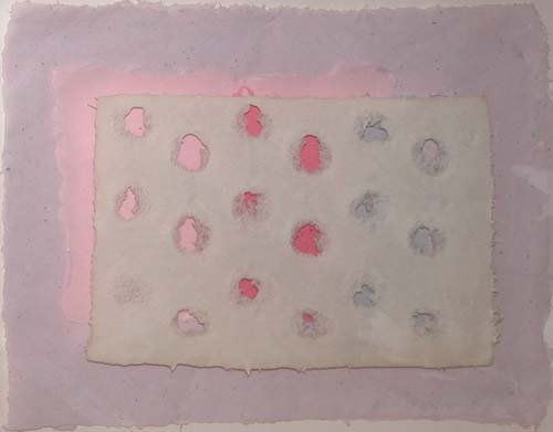 Appraisal: Untitled - Abstract Relief on Paper Hollen Bolmgren Donna x