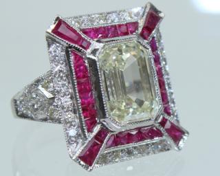 Appraisal: Internally Flawless Carat Diamond Ring A Ladies Karat art deco