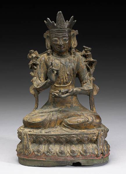 Appraisal: Property of various owners Ming Dynasty Possibly depicting the Dharmachakramanjushri