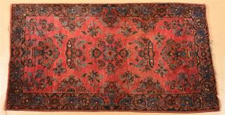 Appraisal: Oriental Floral Urn Pattern Area Rug Oriental Floral and Urn