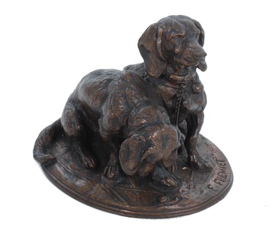 Appraisal: Emmanuel Fremiet French - RAVAGOET ET RAVAGEOLE bronze with dark