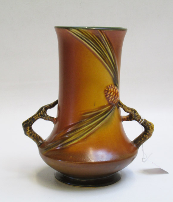 Appraisal: ROSEVILLE AMERICAN ART POTTERY VASE - in the Pinecone pattern