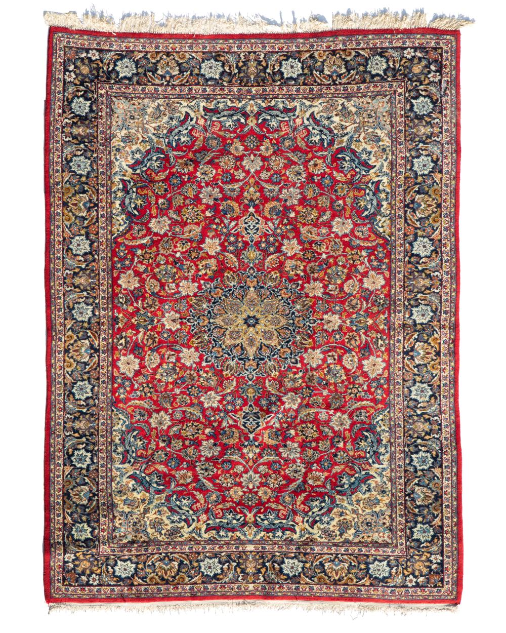 Appraisal: A Najafabad area rug Mid late th century Wool on